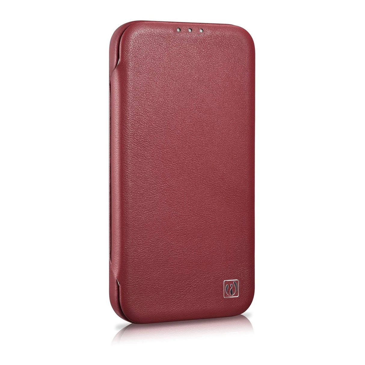 iCarer CE Premium Leather Folio Case iPhone 14 Pro Max Magnetisk Flip Cover MagSafe Red (WMI14220716-RD)