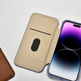 iCarer CE Premium Leather Folio Case iPhone 14 Pro Max Magnetisk Flip Leather Folio Case MagSafe Light Purple (WMI14220716-LP)