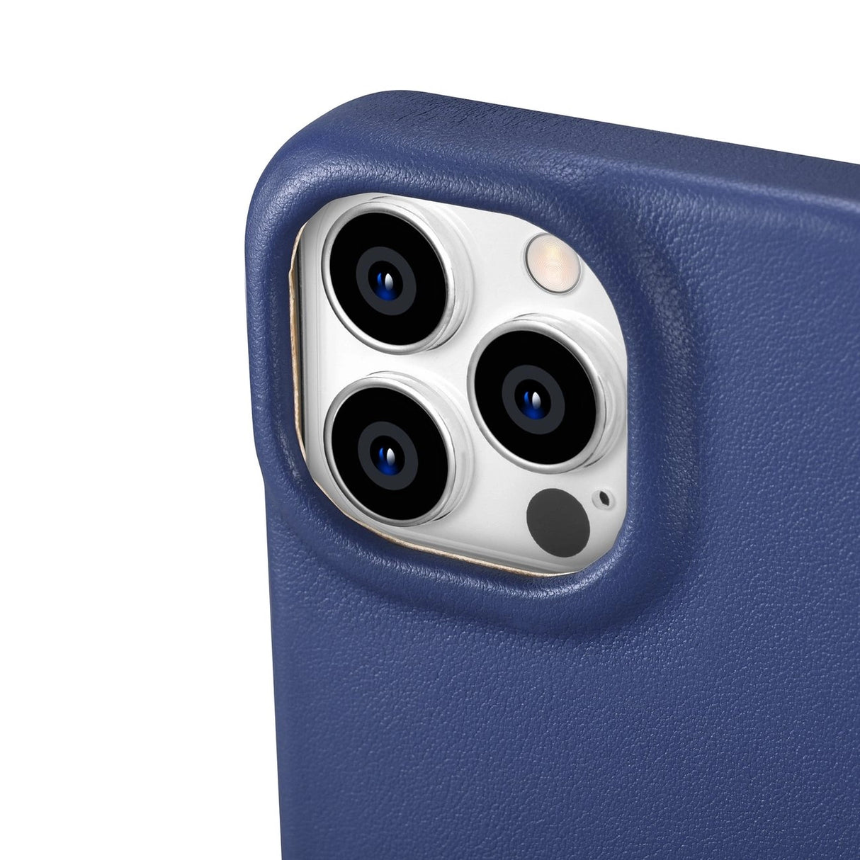 iCarer CE Premium læder Folio Case iPhone 14 Pro Max Magnetisk Flip læder Folio Case MagSafe Blue (WMI14220716-BU)