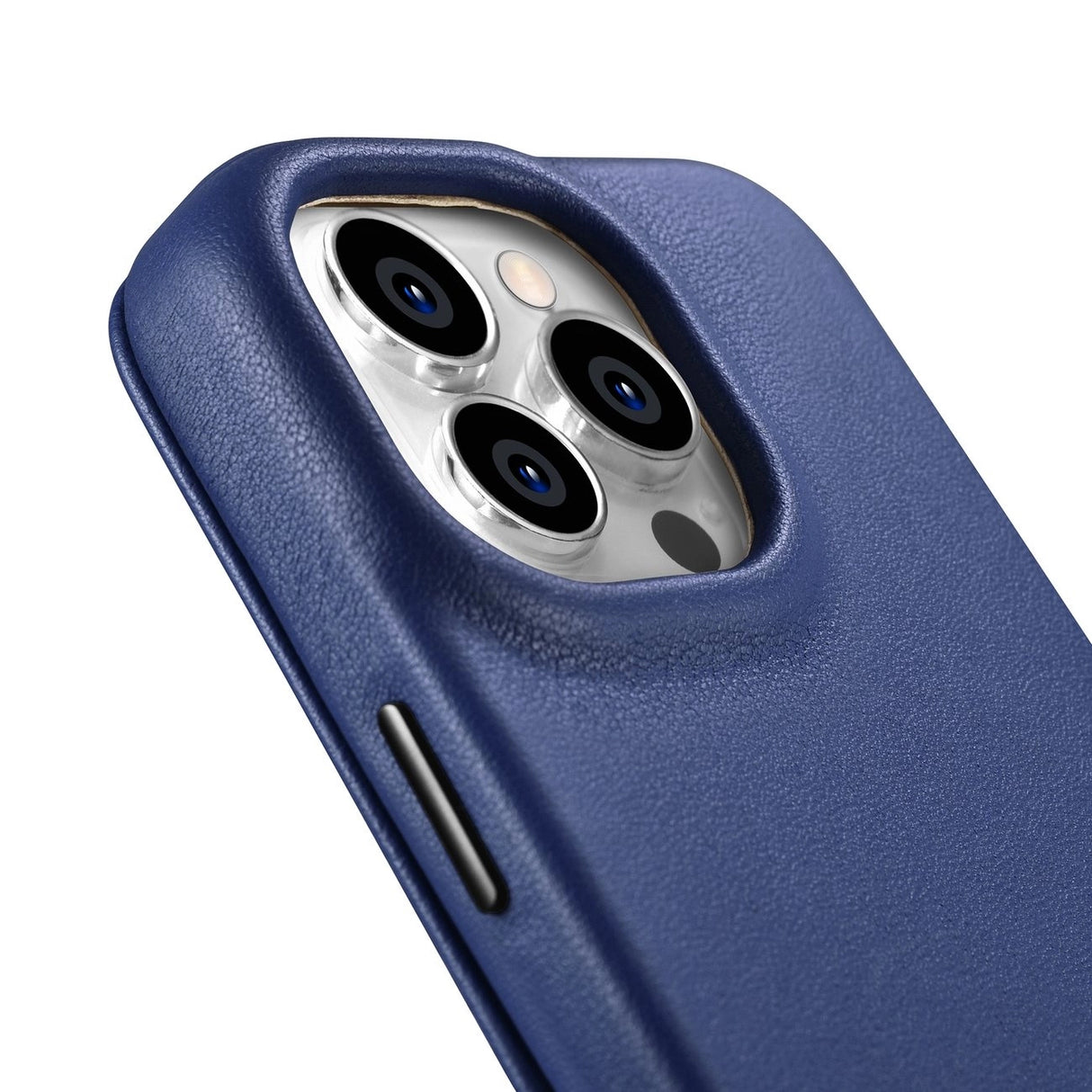 iCarer CE Premium læder Folio Case iPhone 14 Pro Max Magnetisk Flip læder Folio Case MagSafe Blue (WMI14220716-BU)