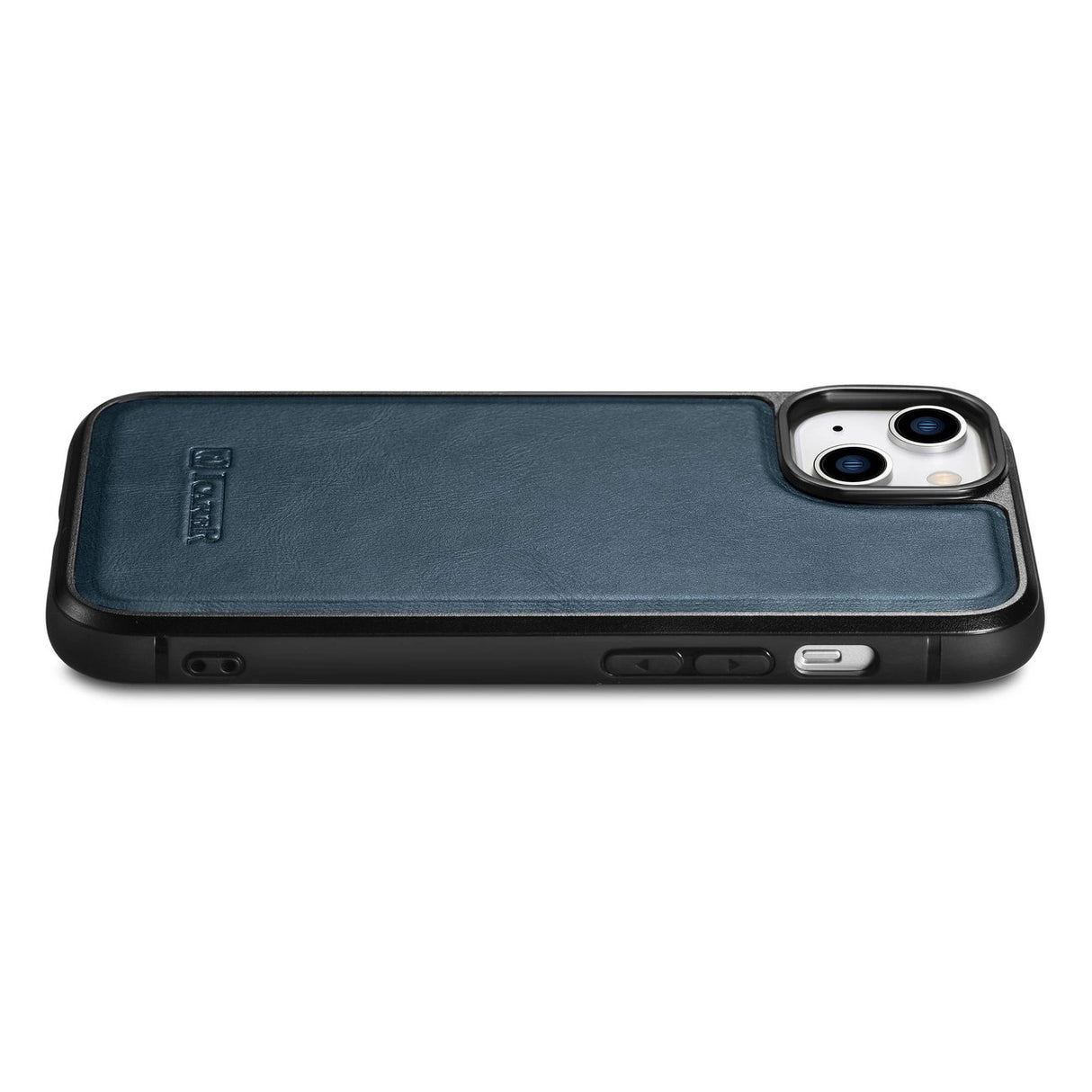 iCarer Leather Oil Wax case til iPhone 14 blå (WMI14220717-BU)