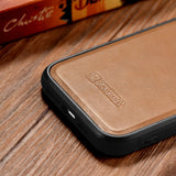 iCarer Leather Oil Wax case til iPhone 14 brun (WMI14220717-TN)