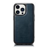 iCarer Leather Oil Wax case til iPhone 14 Pro blå (WMI14220718-BU)