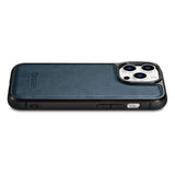 iCarer Leather Oil Wax case til iPhone 14 Pro blå (WMI14220718-BU)