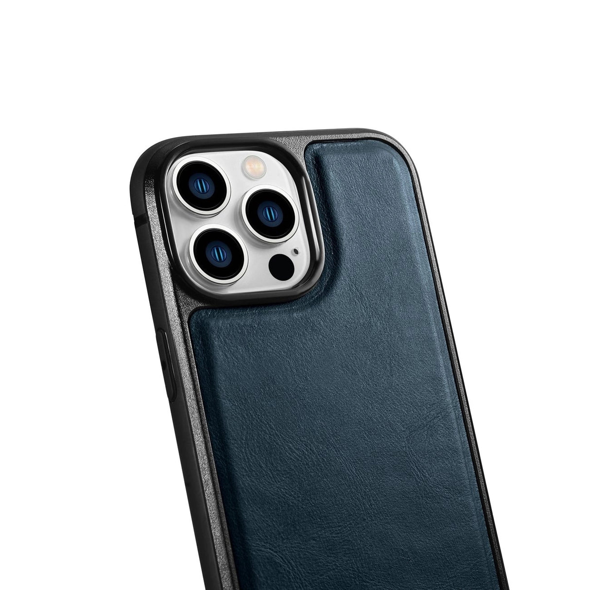 iCarer Leather Oil Wax case til iPhone 14 Pro blå (WMI14220718-BU)