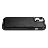 iCarer Leather Oil Wax case til iPhone 14 Plus sort (WMI14220719-BK)