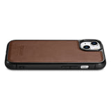 iCarer Læder Oil Wax Ægte læder Case til iPhone 14 Plus (MagSafe Kompatibel) Brunt (WMI14220719-BN)