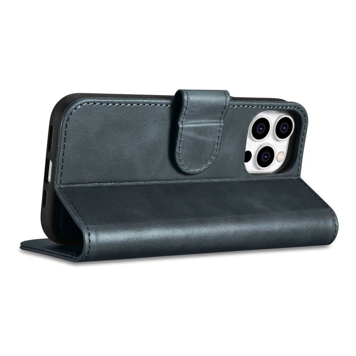 iCarer Oil Wax Wallet Case 2in1 Cover iPhone 14 Pro Anti-RFID Læder Flip Case Blå (WMI14220722-BU)