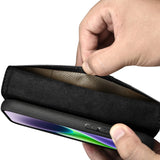 iCarer Oil Wax Wallet Case 2in1 Cover iPhone 14 Plus Anti-RFID Læder Flip Case sort (WMI14220723-BK)