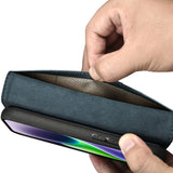 iCarer Oil Wax Wallet Case 2in1 Cover iPhone 14 Plus Anti-RFID Læder Flip Case Blå (WMI14220723-BU)