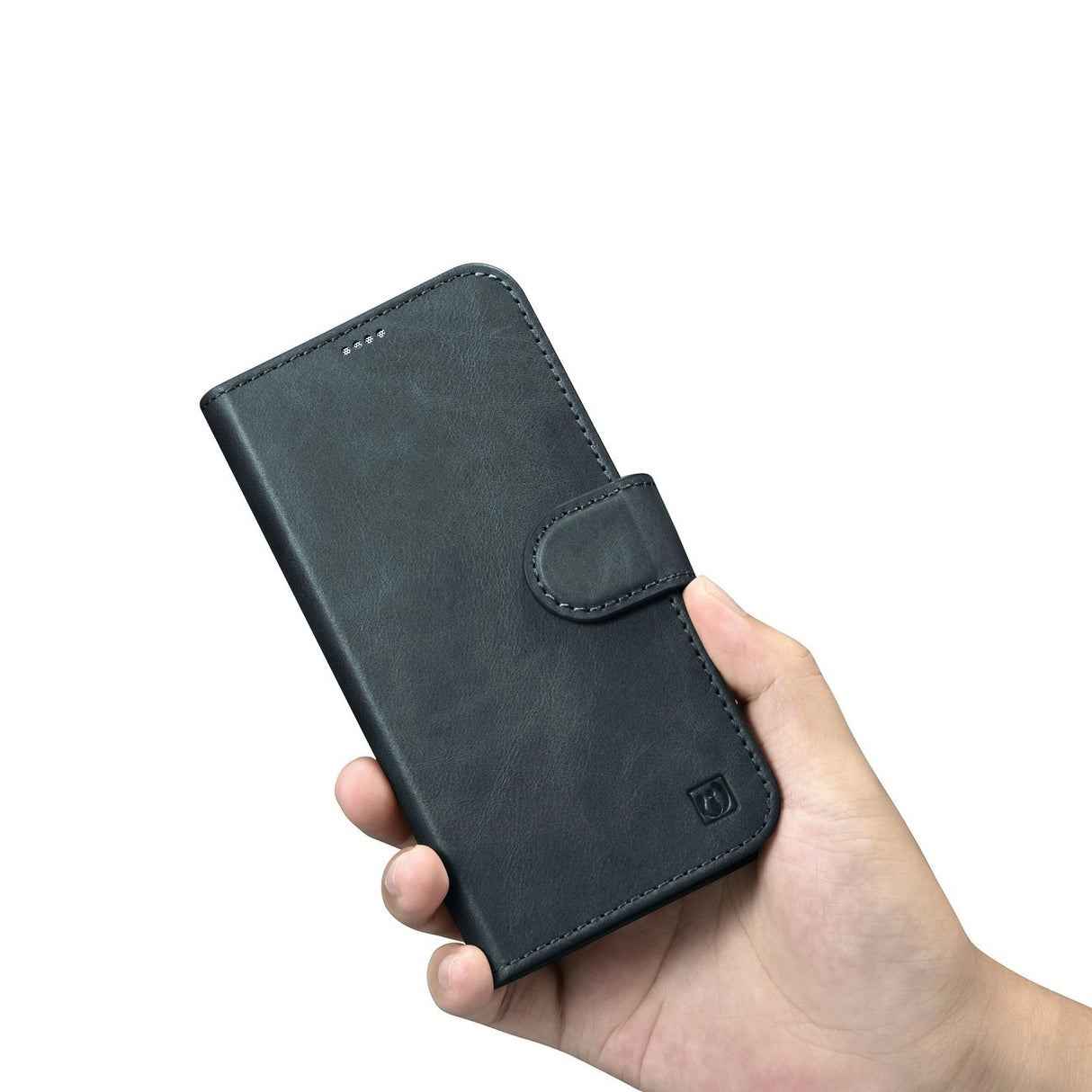 iCarer Oil Wax Wallet Case 2in1 Cover iPhone 14 Plus Anti-RFID Læder Flip Case Blå (WMI14220723-BU)