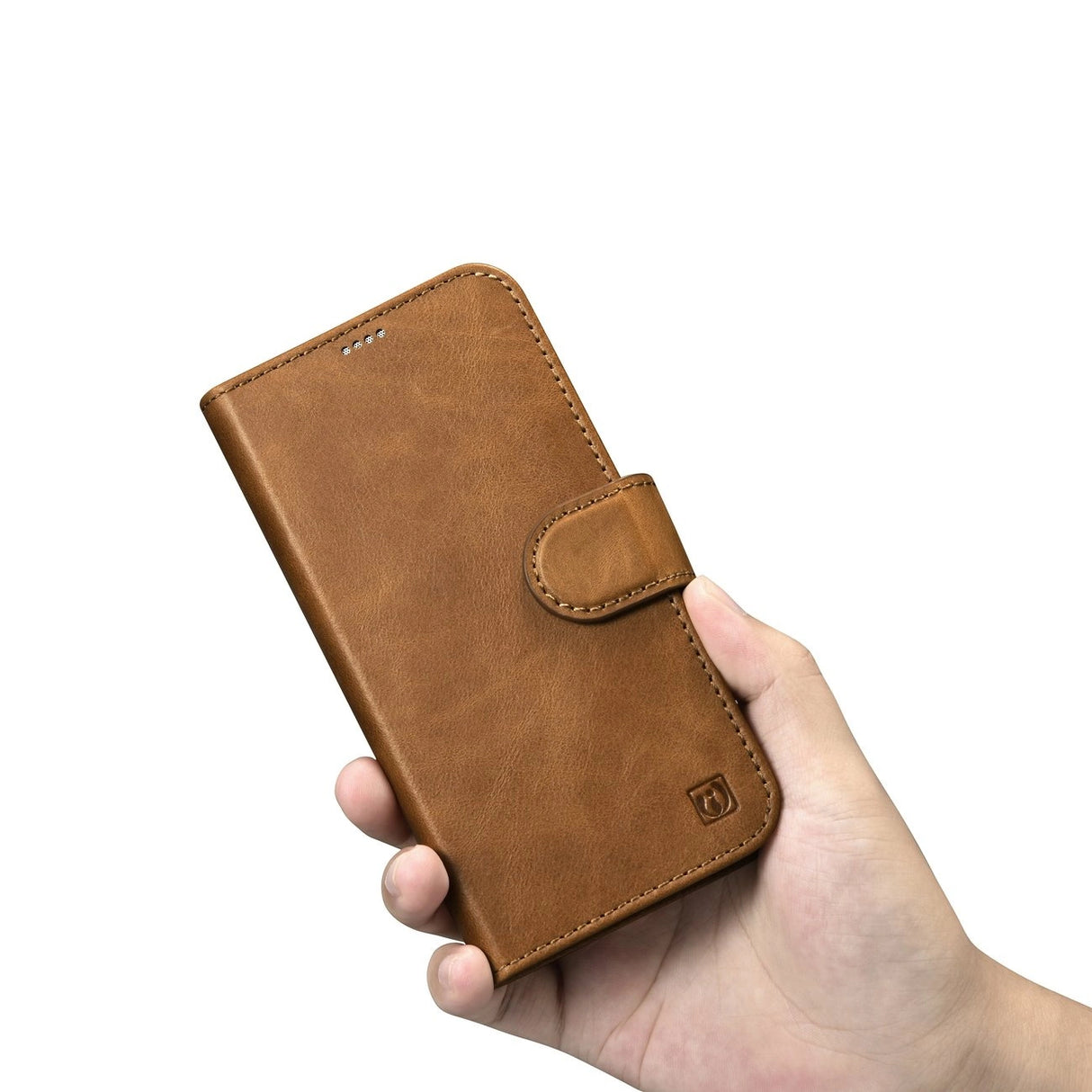 iCarer Oil Wax Wallet Case 2in1 Cover iPhone 14 Plus Anti-RFID Læder Flip Case Brunt (WMI14220723-TN)