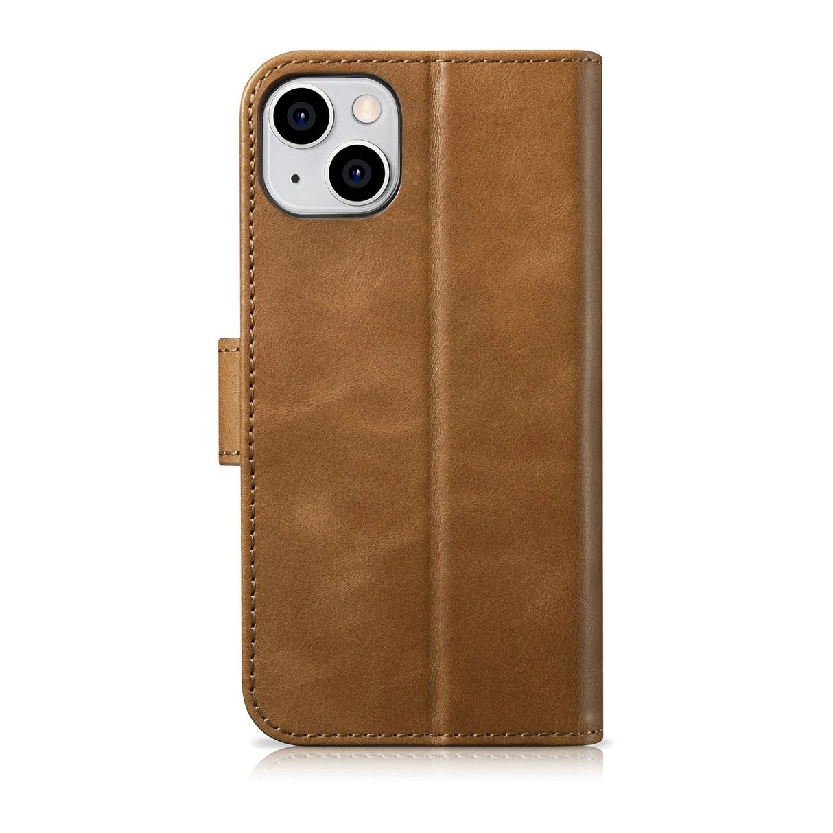 iCarer Oil Wax Wallet Case 2in1 Cover iPhone 14 Plus Anti-RFID Læder Flip Case Brunt (WMI14220723-TN)