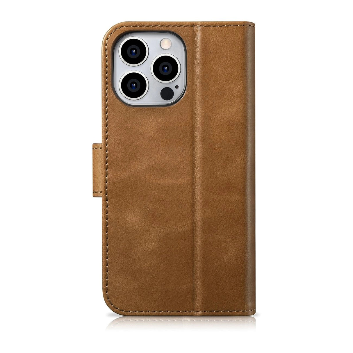 iCarer Oil Wax Wallet Case 2in1 Cover iPhone 14 Pro Max Læder Flip Cover Anti-RFID brun (WMI14220724-TN)