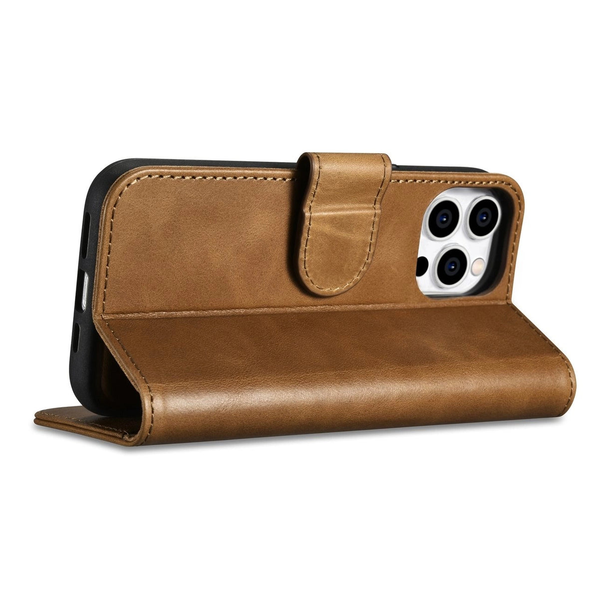 iCarer Oil Wax Wallet Case 2in1 Cover iPhone 14 Pro Max Læder Flip Cover Anti-RFID brun (WMI14220724-TN)