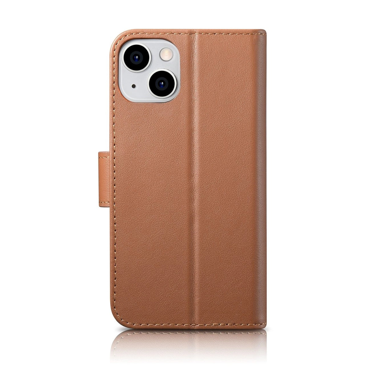 iCarer Wallet Case 2in1 iPhone 14-foder med flap Anti-RFID brun (WMI14220725-BN)