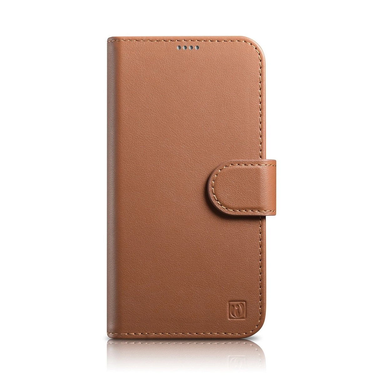 iCarer Wallet Case 2in1 iPhone 14 Pro Læder Flip Case Anti-RFID brun (WMI14220726-BN)