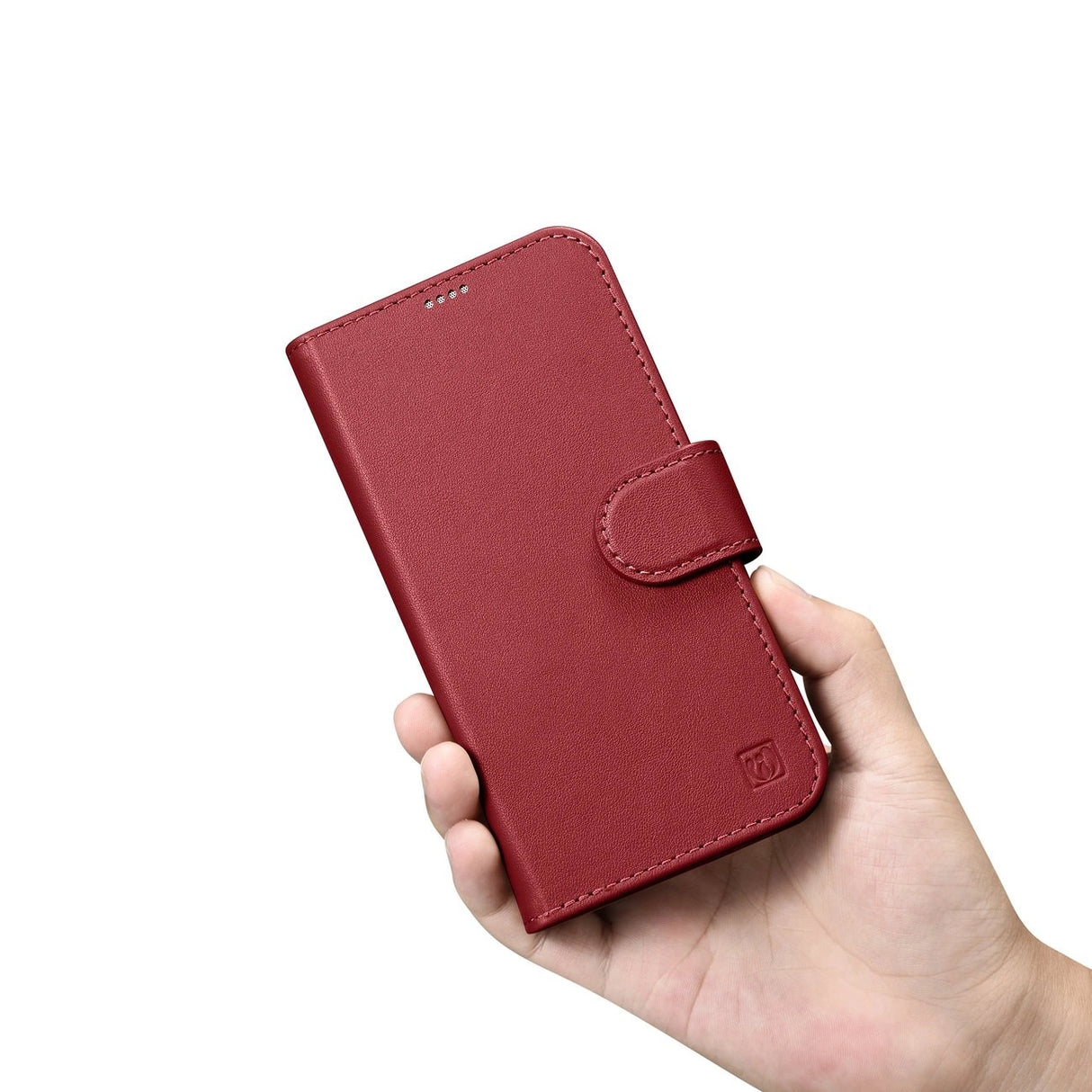 iCarer Wallet Case 2in1 iPhone 14 Pro Læder Flip Case Anti-RFID rød (WMI14220726-RD)