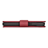 iCarer Wallet Case 2in1 iPhone 14 Pro Læder Flip Case Anti-RFID rød (WMI14220726-RD)