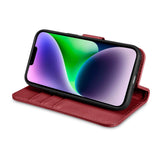 iCarer Wallet Case 2in1 Cover iPhone 14 Plus Anti-RFID Læder Flip Cover Red (WMI14220727-RD)