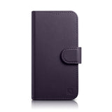 iCarer Wallet Case 2in1 Cover iPhone 14 Pro Max Anti-RFID Læder Flip Case mørk lilla (WMI14220728-DP)