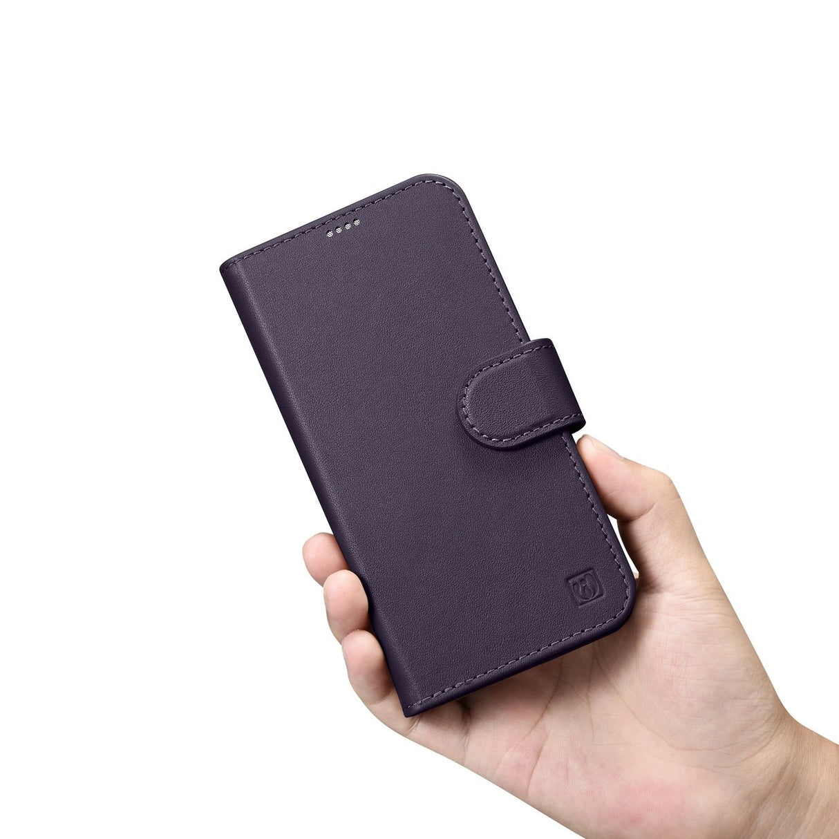iCarer Wallet Case 2in1 Cover iPhone 14 Pro Max Anti-RFID Læder Flip Case mørk lilla (WMI14220728-DP)