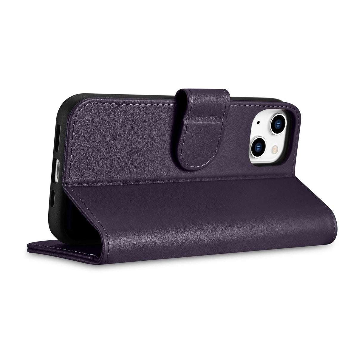 iCarer Wallet Case 2in1 Cover iPhone 14 Pro Max Anti-RFID Læder Flip Case mørk lilla (WMI14220728-DP)