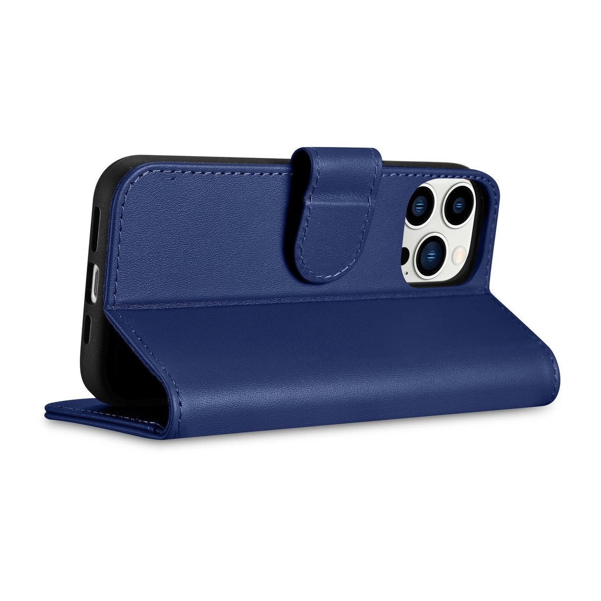 iCarer Wallet Case 2in1 Cover iPhone 14 Pro Max Læder Flip Case Anti-RFID Blå (WMI14220728-BU)