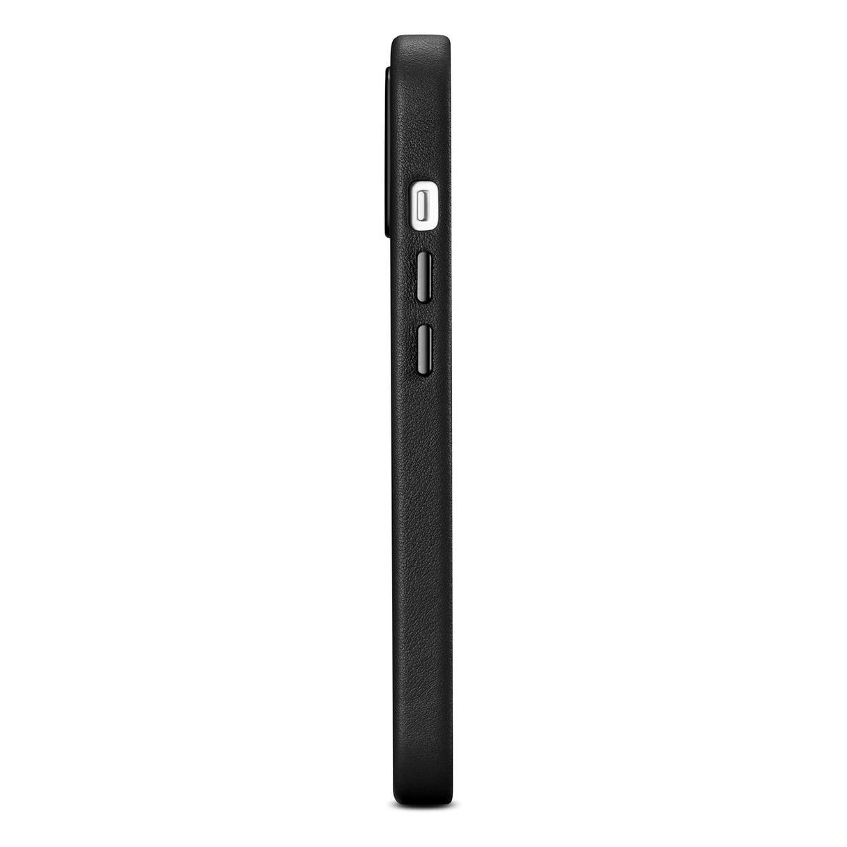 iCarer Case Læderomslag til iPhone 14 Plus ægte læderhylster sort (kompatibel med MagSafe)