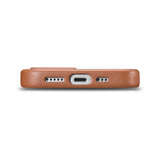 iCarer Case Ledder Case Cover til iPhone 14 Plus Brunt (MagSafe Kompatibel)