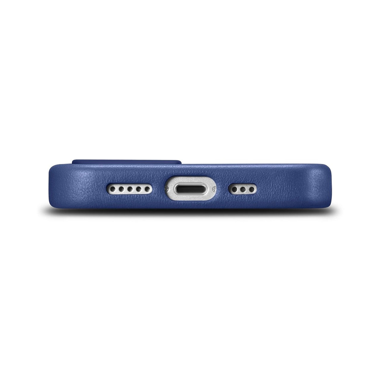 iCarer Case Læderæske til iPhone 14 Plus ægte læderæske blå (kompatibel med MagSafe)