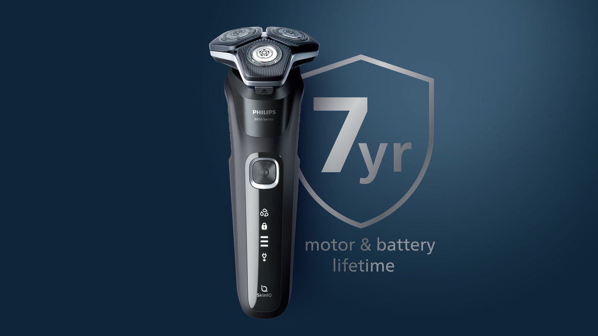 Philips SHAVER Series 5000 S5887/30 barbermaskine til ham Rotations shaver Trimmer Sort, Grå
