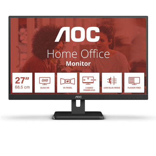 AOC Essential-line Q27E3UAM/BK 27 2560 x 1440 (2K) HDMI DisplayPort 75Hz