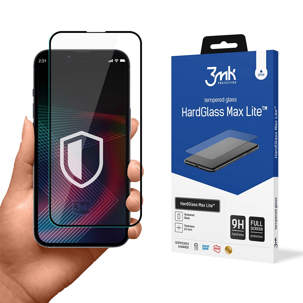 Hærdet glas til iPhone 14 Pro 9H fra 3mk HardGlass Lite-serien