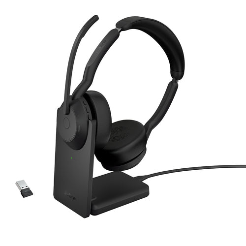Jabra Evolve2 55 UC Stereo Trådløs Headset Sort