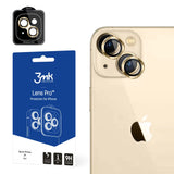 Kameraglas til iPhone 14 9H til 3mk Lens Protection Pro-serie objektiv - guld