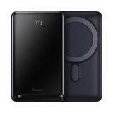 Baseus Magnetisk Bracket Powerbank 10000mAh 20W med MagSafe - mørkblå + USB-C-kabel 60W 0,5m
