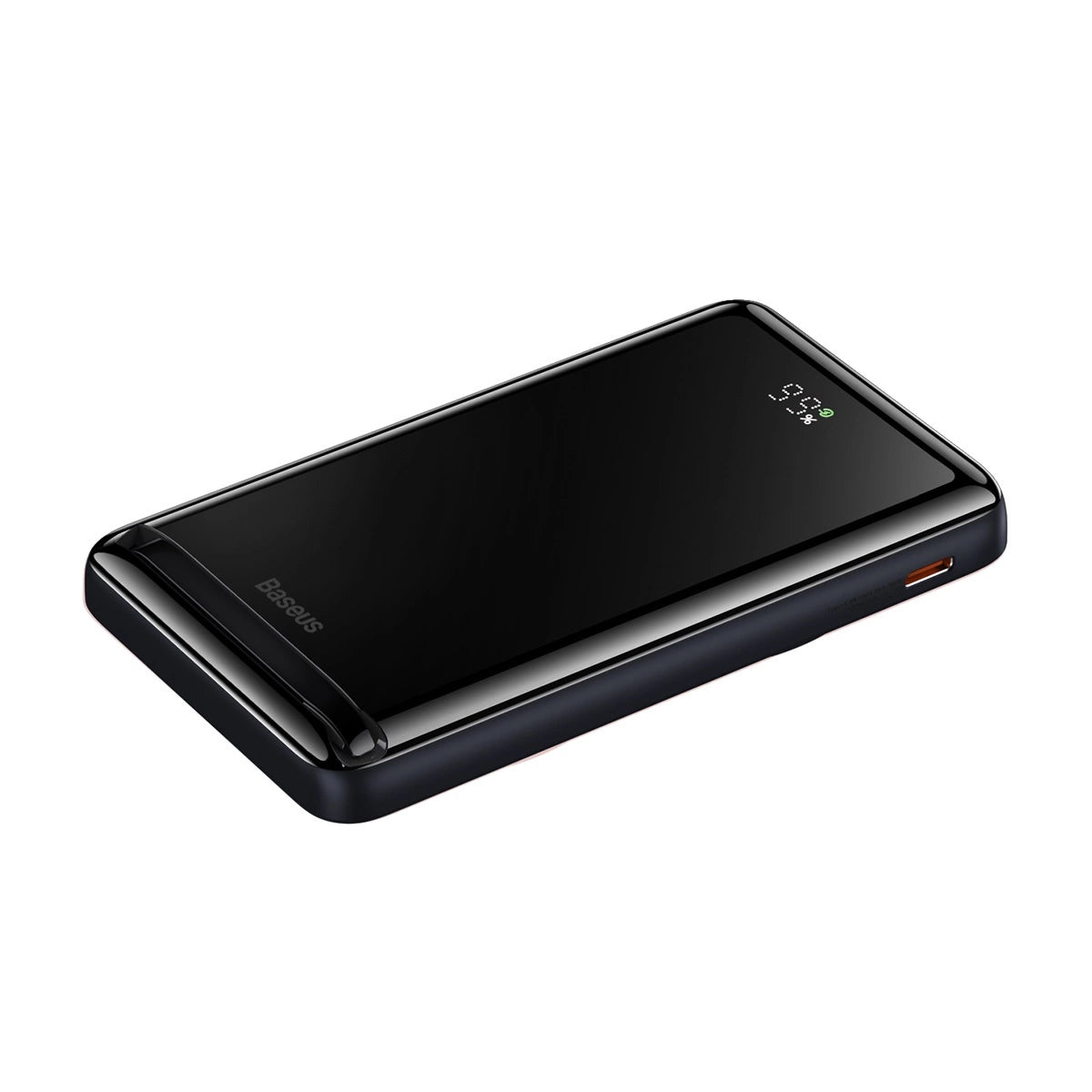 Baseus Magnetisk Bracket Powerbank 10000mAh 20W med MagSafe - mørkblå + USB-C-kabel 60W 0,5m