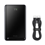 Baseus Magnetisk Bracket Powerbank 10000mAh 20W med MagSafe - mørkblå + USB-C-kabel 60W 0,5m