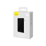 Baseus Magnetic Bracket powerbank med trådløs opladning MagSafe 10000mAh 20W Overseas Edition hvid (PPCX000202) + USB Type C kabel Baseus Xiaobai Series 60W 0,5m