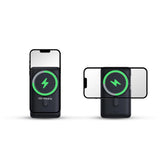 Baseus Magnetic Bracket powerbank med trådløs opladning MagSafe 10000mAh 20W Overseas Edition hvid (PPCX000202) + USB Type C kabel Baseus Xiaobai Series 60W 0,5m