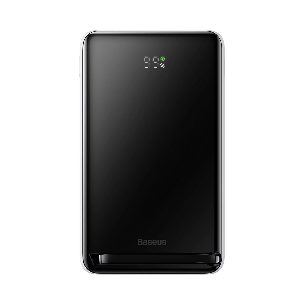 Baseus Magnetic Bracket powerbank med trådløs opladning MagSafe 10000mAh 20W Overseas Edition hvid (PPCX000202) + USB Type C kabel Baseus Xiaobai Series 60W 0,5m