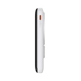 Baseus Magnetic Bracket powerbank med trådløs opladning MagSafe 10000mAh 20W Overseas Edition hvid (PPCX000202) + USB Type C kabel Baseus Xiaobai Series 60W 0,5m