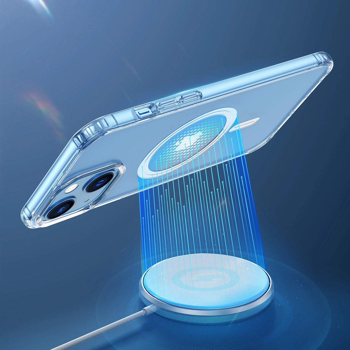 Dux Ducis Clin magnetisk case til iPhone 14 Plus kompatibel med MagSafe transparent