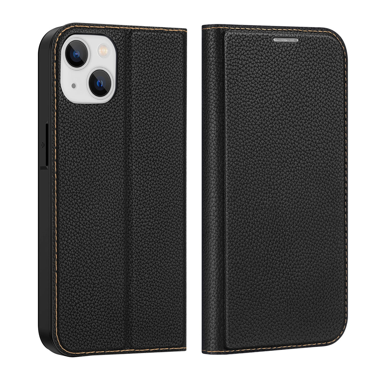 Dux Ducis Skin X2-fodtæppe til iPhone 14 Plus med magnetisk flap sort