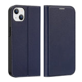Dux Ducis Skin X2-fodtæppe til iPhone 14 Plus med magnetisk flap blå