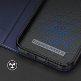 Dux Ducis Skin X2-fodtæppe til iPhone 14 Pro Max med magnetisk flap blå
