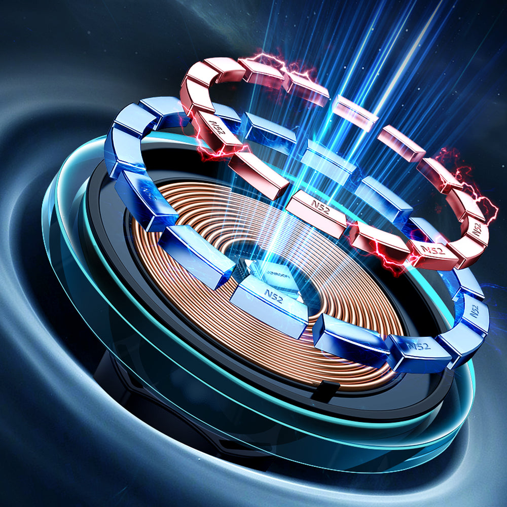 Joyroom biltelefonholder med 15W Qi-induktiv oplader (MagSafe-kompatibel) til luftventil, sølv (JR-ZS291)