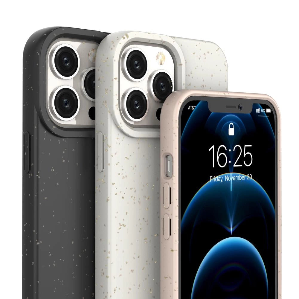 Eco Case til iPhone 14 Plus silikone nedbrydeligt dække navy blå
