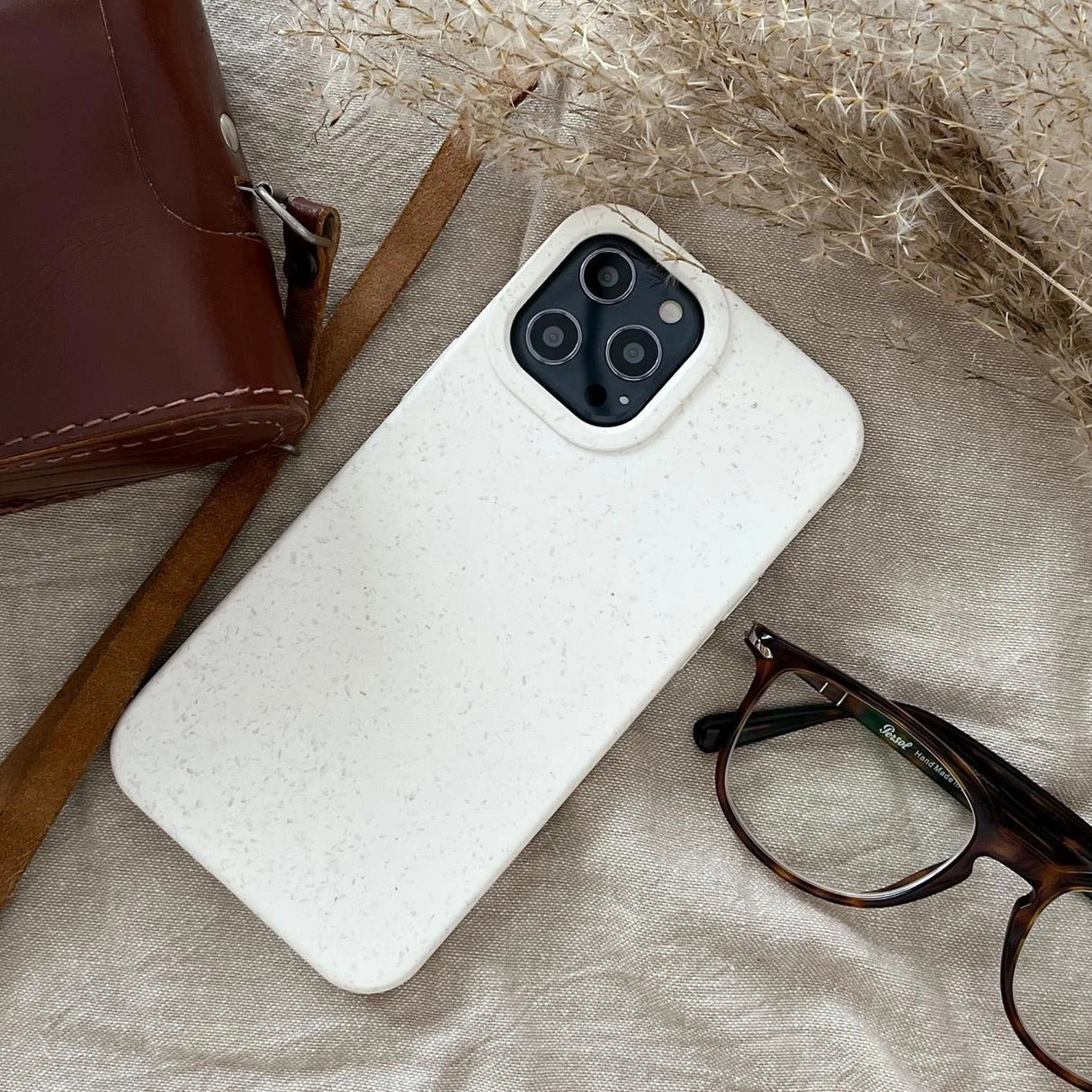 Eco Case til iPhone 14 Plus silikone nedbrydeligt dække navy blå